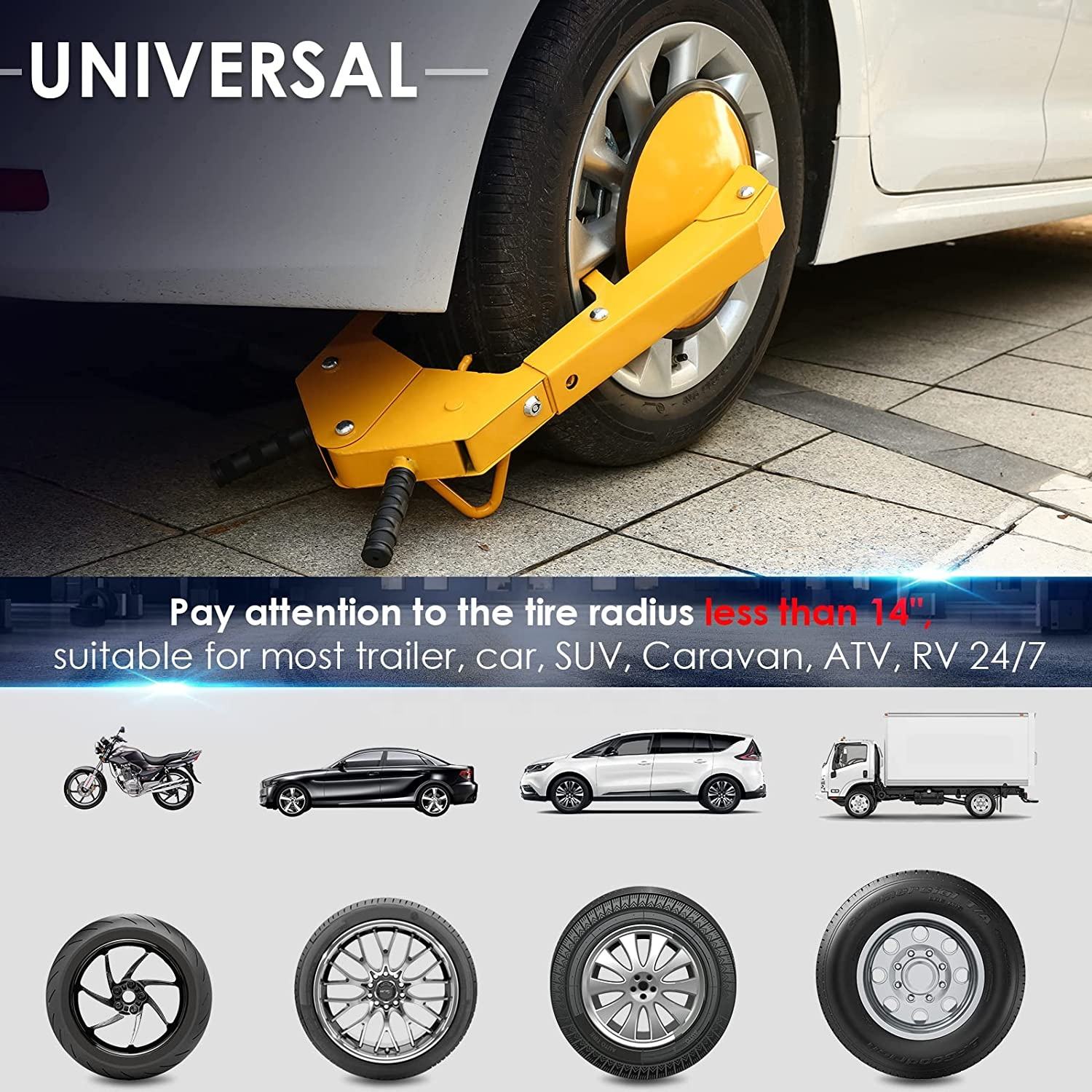 Aroad PWL10109 Anti-Theft Locks: Car Wheel Lock, Steering Wheel Lock, Parking Lock Buying Guide 2026